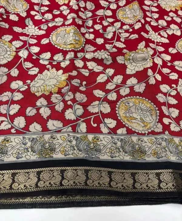 Red_Cotton_Silk_Saree_For_Women