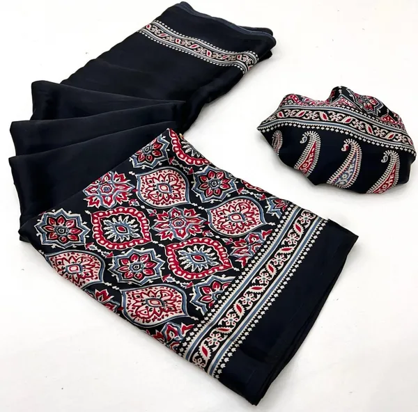 Black_Modal_Silk_Saree_With_Blouse_Piece