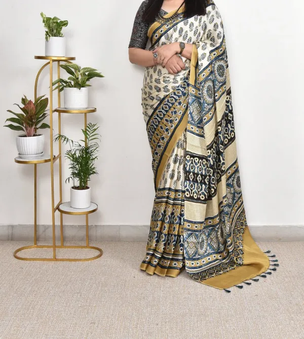 Cream_and_yellow_ajarakh_saree
