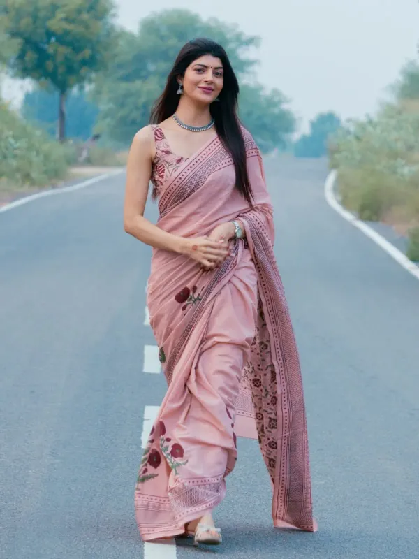 Dusty_Rose_Pink__Daily_Wear_Cotton_Linen_Saree_with_Designer_Blouse_Piece_for_women