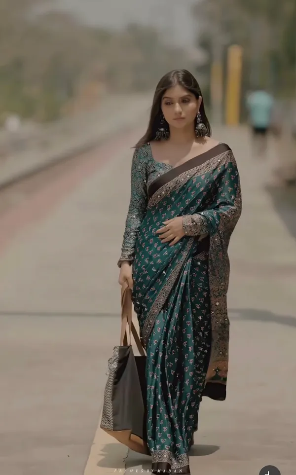 Green_Ajarakh_Modal_silk_louts_Mirror_Work_Saree_for_Women