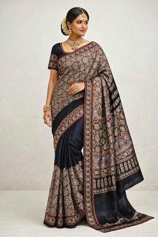 Black_Modal_Silk_Saree_For_Women