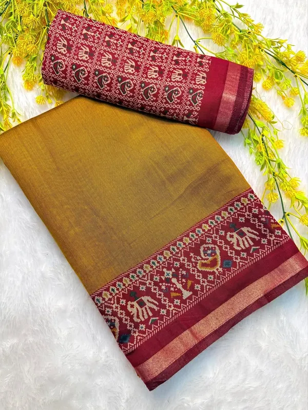 Pure_Mul_Mul_Cotton_Patola_Saree_For_Women