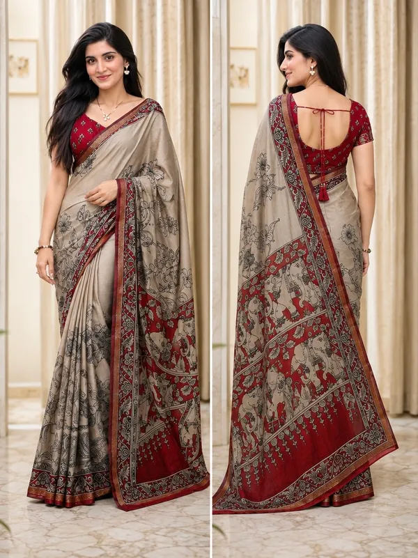 Pure_mul_cotton_Red_saree_with_jacquard_border