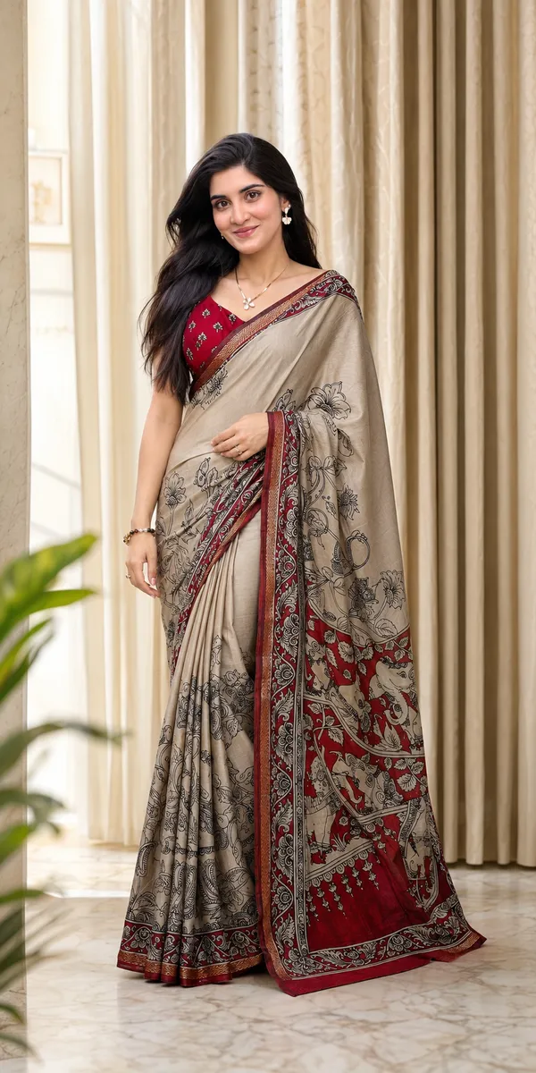 Pure_mul_cotton_Red_saree_with_jacquard_border