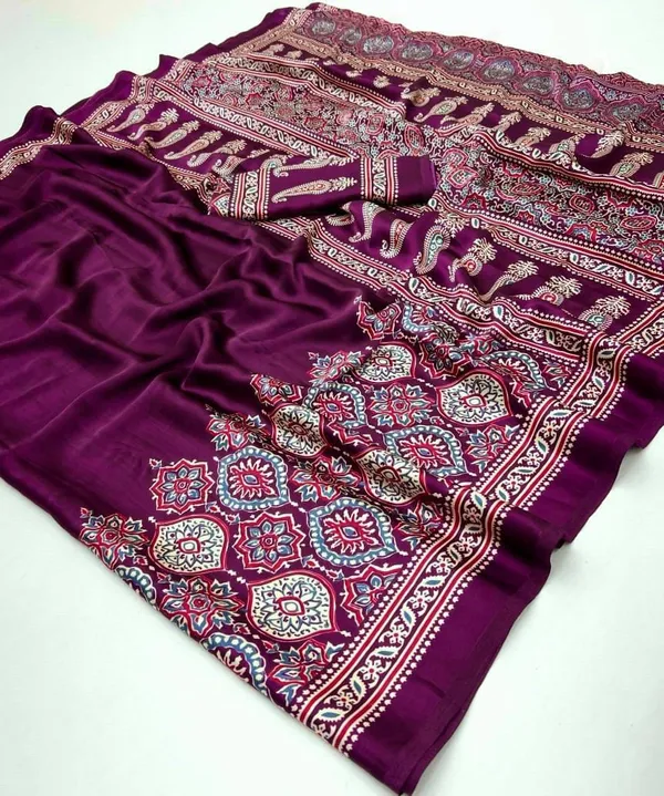 Vine_Ajarakh_Modal_Silk_Saree