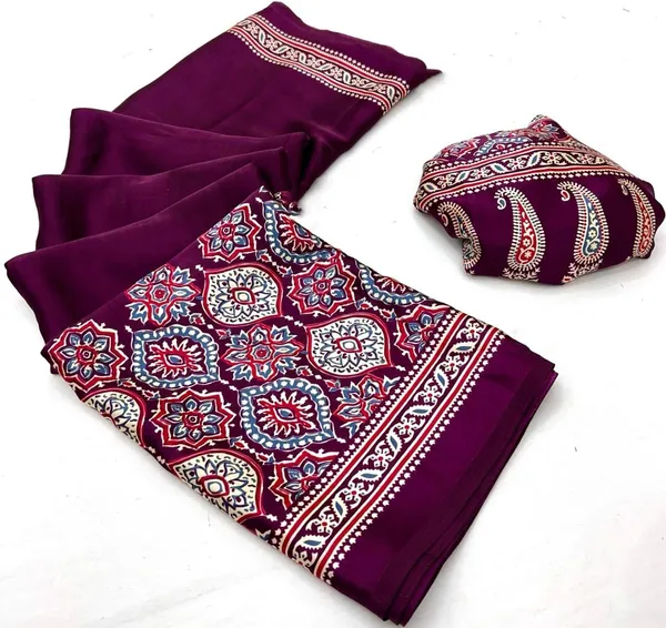 Vine_Ajarakh_Modal_Silk_Saree