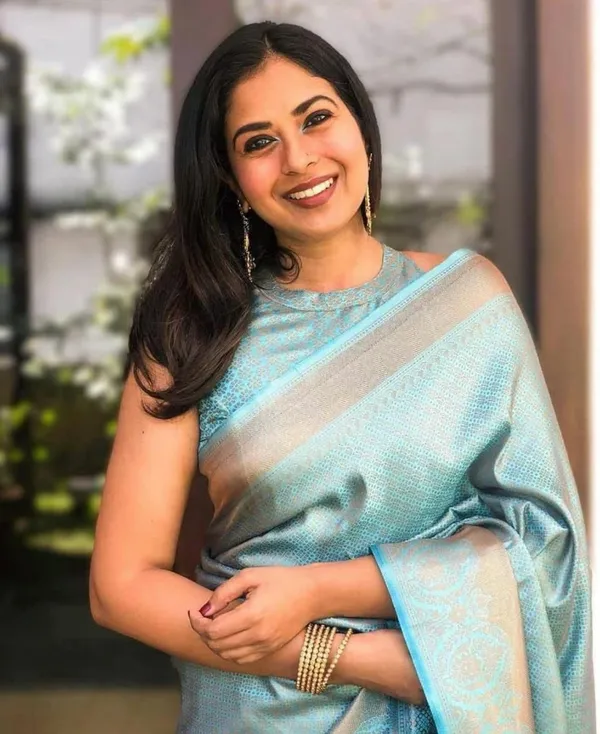 Sky_Blue_Soft_Banarasi_Silk_Saree_For_Women