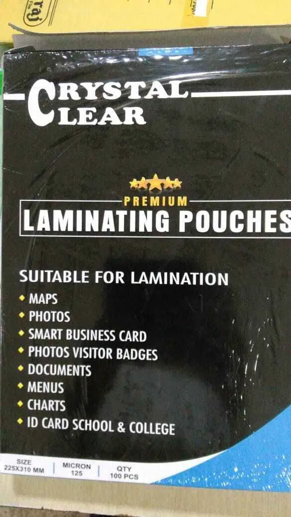 Transparent_A4_Size_225_X_310_Mm_Lamination_Pouch_125_Micron_Pack_Of_100Pcs