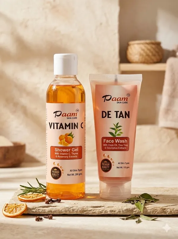 De_Tan_Face_Wash_And_Vitamin_C_Shower_Gel_With_Thyme_Rosemary_Extracts_Pack_Of_2