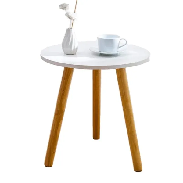 White_Wooden_Folding_Side_Table