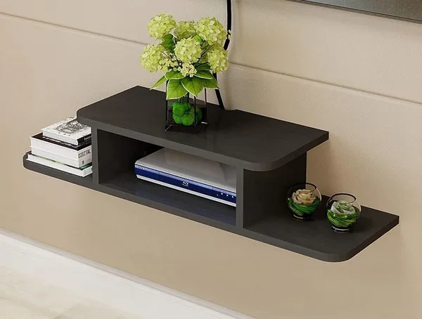 Black_Wall_Mount_Set_Top_Box_Shelf
