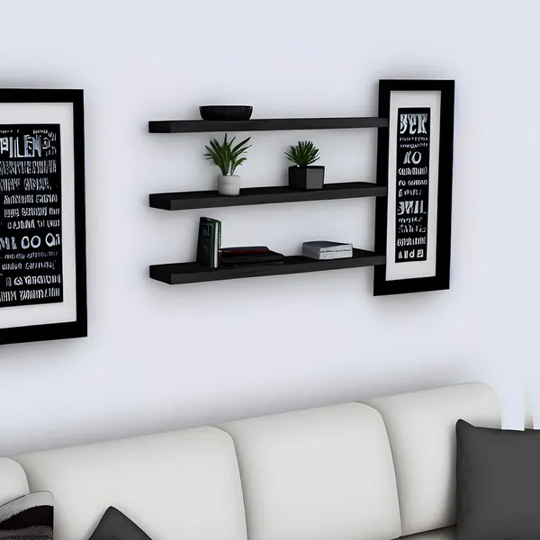 Black_Wall_Mounted_Floating_Shelves_Engineered_Wood_Pack_Of_3