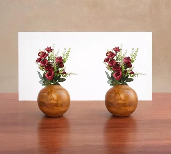 Brown_Wooden_Round_Vase_Pack_Of_2