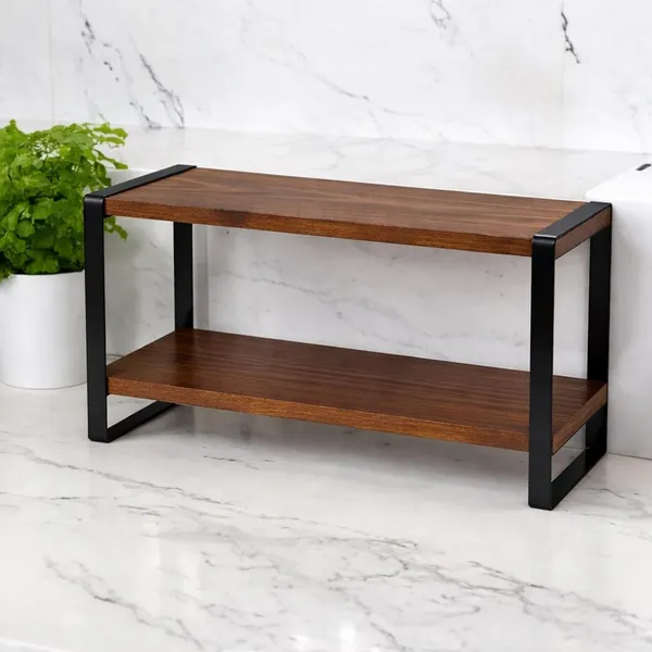 Brown_Metal_Wooden_Kitchen_Organizer_Rack