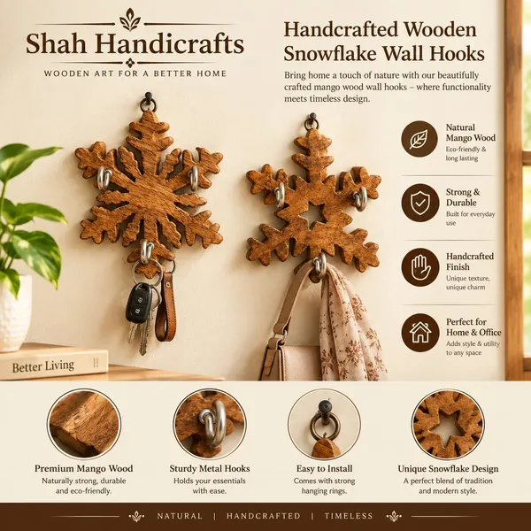 mango_wood_snow_flake_key_holders