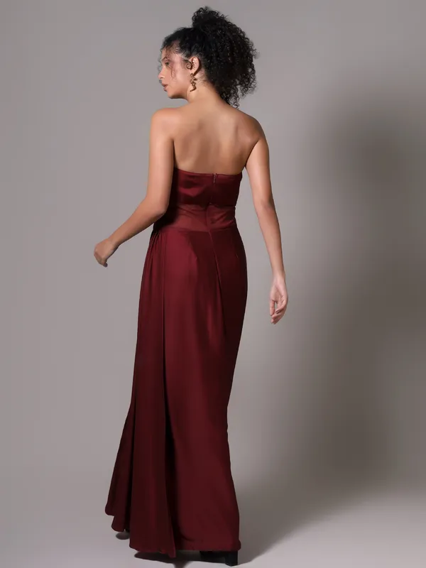 Her_Maroon_Drape_Gown