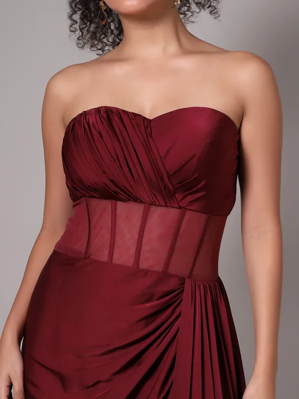 Her_Maroon_Drape_Gown