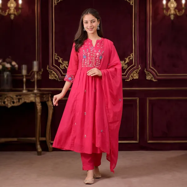 Pink_Embroidered_Anarkali_Kurta_Set_With_Dupatta
