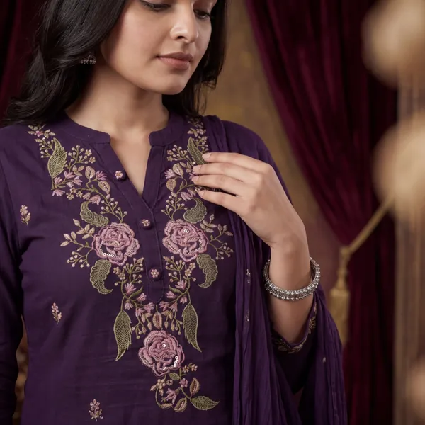 Purple_Embroidered_Ethnic_Suit_Set_With_Dupatta