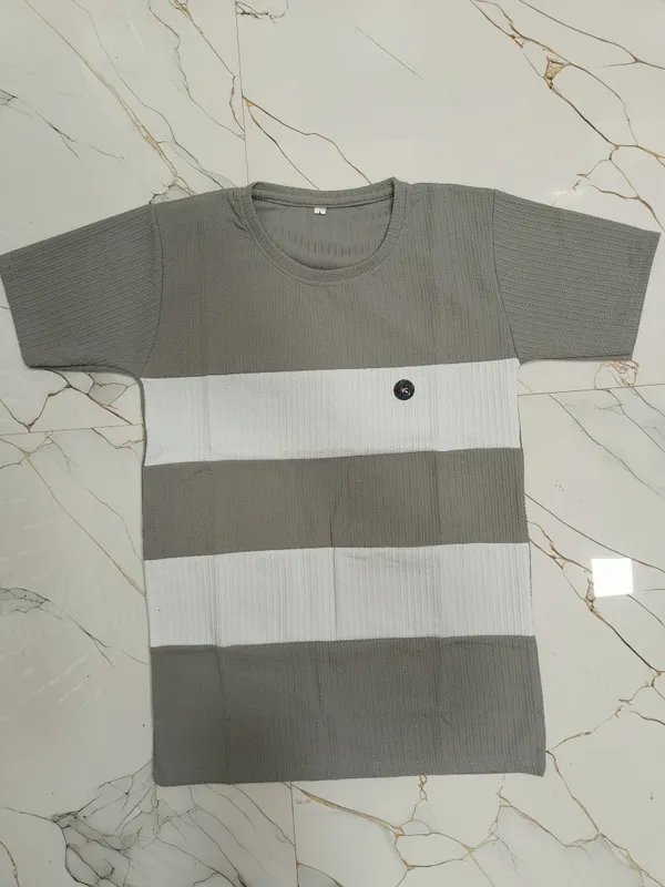 Grey_And_White_Striped_T-Shirt_With_Button_Detail