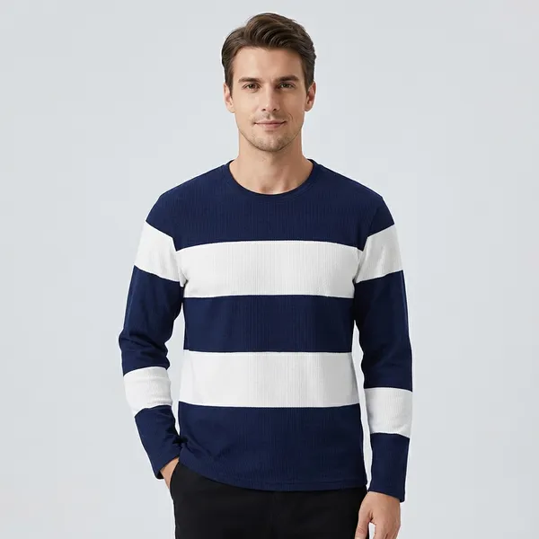 Navy_Blue_And_White_Striped_Full_Sleeve_T-Shirt