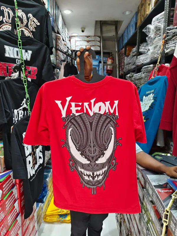 Venom_Marvel_Character_Red_T-Shirt