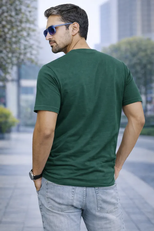 Pink_Color_Block_Polo_T-Shirt_With_Zipper_Detail