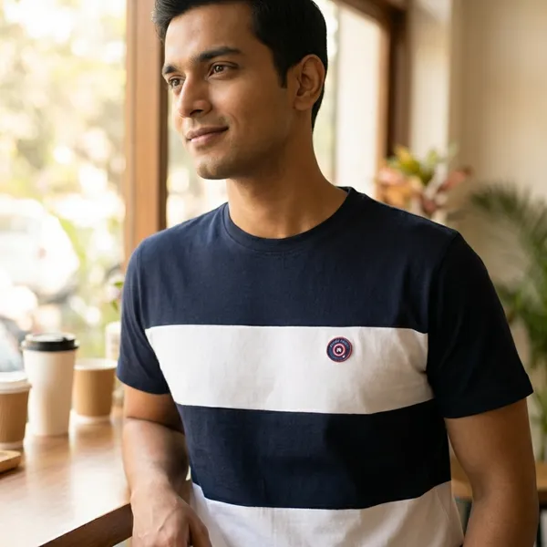 Navy_Blue_And_White_Striped_T-Shirt_For_Men