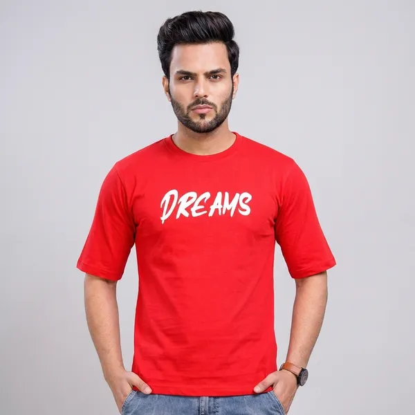 Hip_Hop_Dreams_Red_Oversized_T-Shirt_-_Down_Shoulder_Looper