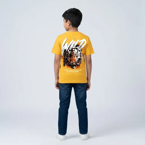 Staywild_Graphic_Print_T-Shirt_-_Yellow