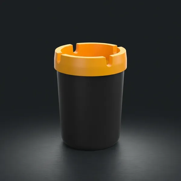 Ashtray_With_Cigarette_Holder_Orange_Lid_With_Black_Base