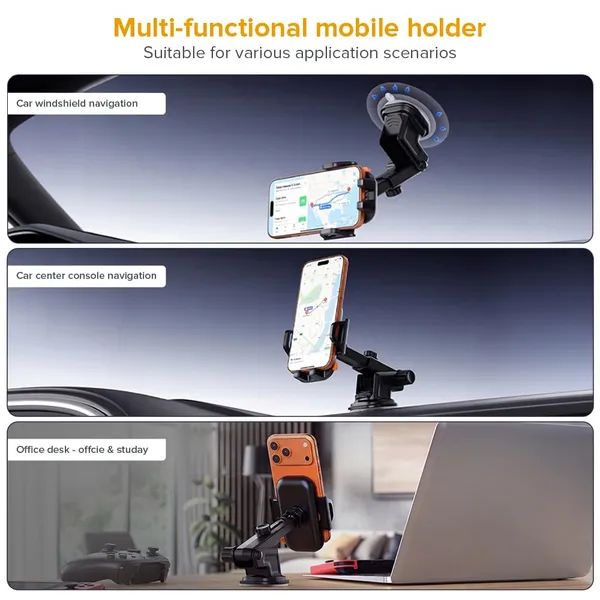 STELLAR_DRIVE_Car_Mobile_Holder_|_Strong_Suction_Dashboard_Windshield_Phone_Mount_with_Telescopic_Arm_&_360°_Rotation_|_Universal_Car_Phone_Holder_for_4.7–7_Inch_Smartphones_|_XH-05