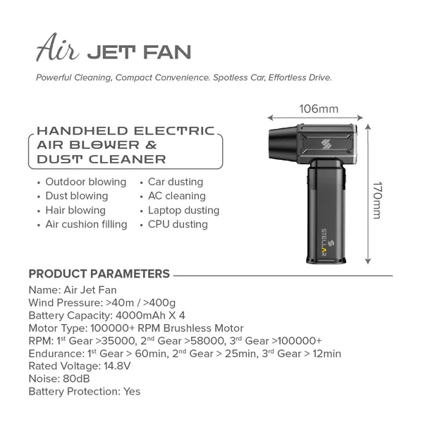STELLAR_DRIVE_Mini_Handheld_High_Speed_Air_Duster,_130000_RPM_Compressed_Air_Duster_Wireless_Blower,_Rechargeable_Dust_Cleaner,_for_Backyard_and_Home_Appliances,_Car_Dusting,_AC_Cleaning