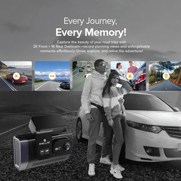 STELLAR_DRIVE_SD-03_Pro_4k_Dual_Dash_Cam_|_4K_Front_+_2.5K_Rear_Camera_|_WiFi_App_Control_|_HD_Resolution_|_3.0”_IPS_Screen_|_Night_Vision_|_140°_Wide_Angle_|_Loop_Recording_|_G-Sensor