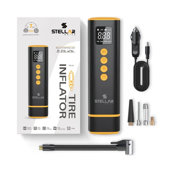Stellar_Drive_Car_Tyre_Inflator_|_150_PSI_|_Portable_Air_Pump_|_3M_Power_Cord_Tyre_inflator_|_Light_Weight,_High-Speed_Motor_|_12V_|_15L/min_|_Low_Noise_&_Vibration,_for_Car,_Bike_and_Sports_Ball