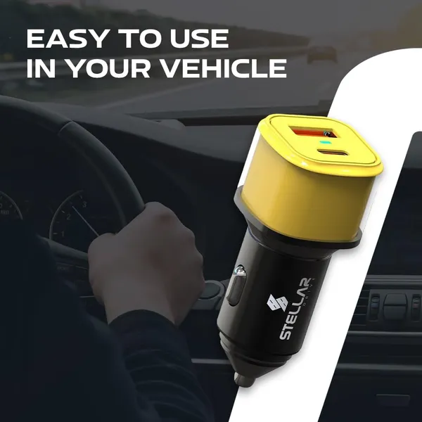 Stellar_Drive_Fast_Car_Charger_with_Dual_Output_|_Max_output-130W_|_Dual_Port_USB-A_100W_+_Type-C_PD_30W_|_Smart_Safety_Chip_|_Compatible_with_All_Smartphones,_iPad,_Tablets,_MacBooks_-_XC-36