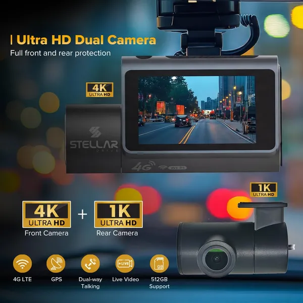 Stellar_Drive_SD-4G_Live_Ultra_4K_Dash_Cam_for_Car,_Dual_Camera_Front_&_Rear_with_4G_LTE,_GPS_Tracking_&_Live_Monitoring,_WiFi_App_Control,_Night_Vision_Car_Camera_Recorder