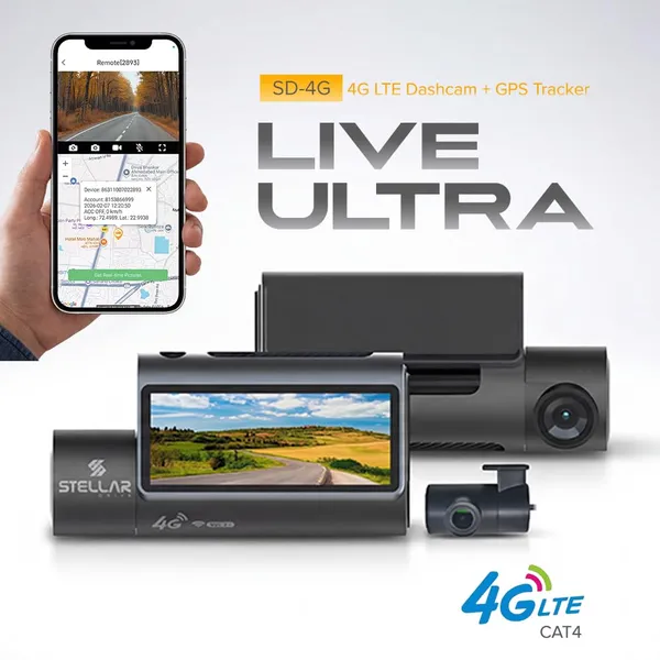 Stellar_Drive_SD-4G_Live_Ultra_4K_Dash_Cam_for_Car,_Dual_Camera_Front_&_Rear_with_4G_LTE,_GPS_Tracking_&_Live_Monitoring,_WiFi_App_Control,_Night_Vision_Car_Camera_Recorder