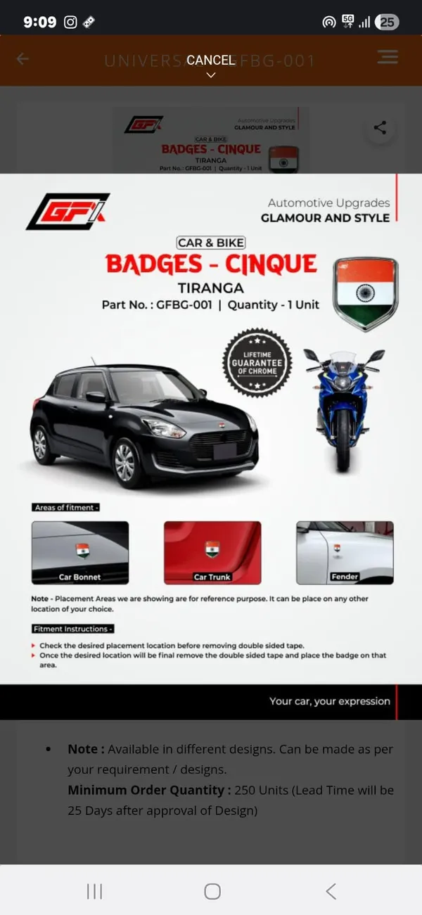 Tiranga_Chrome_Car_And_Bike_Badge_GFBG-001