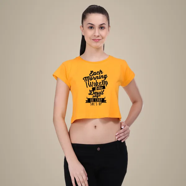 Crop_Top_For_Women_And_Girls_Yellow