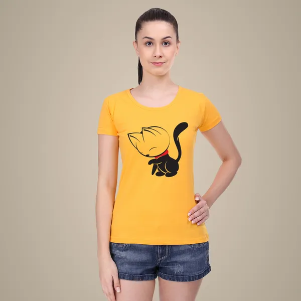 Tshirt_For_Women_Cotton_|_Half_Sleeves_Round_Neck_Printed_Tops_Yellow_Xx-Large