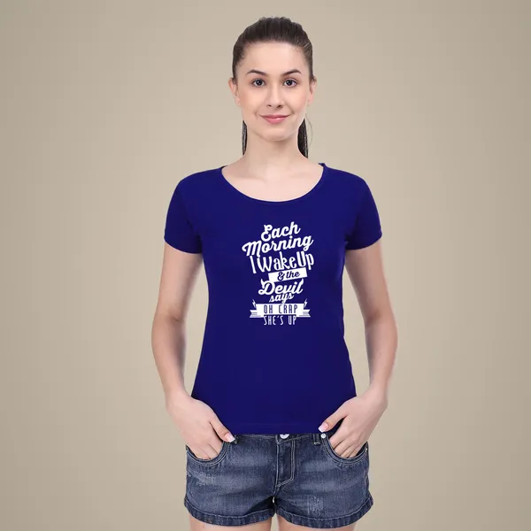 Tshirt_For_Women_Cotton_|_Half_Sleeves_Round_Neck_Printed_Tops_Royal_Blue_Xx-Large