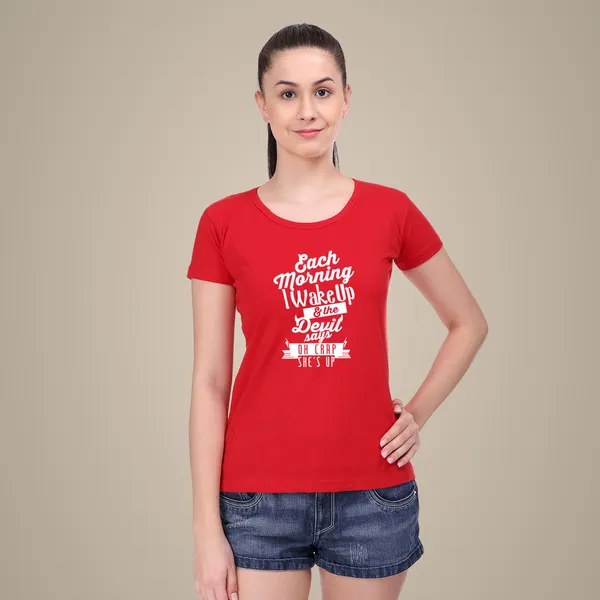 Tshirt_For_Women_Cotton_|_Half_Sleeves_Round_Neck_Printed_Tops_Red_Xx-Large