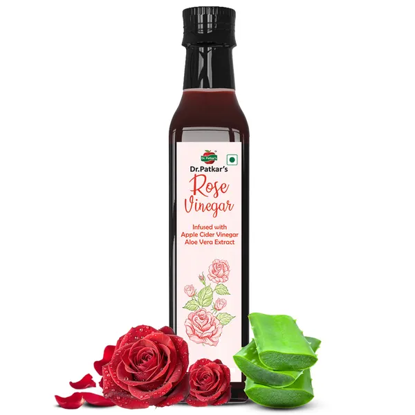 Dr.Patkar'S_Rose_Vinegar_With_Apple_Cider_Vinegar_Aloe_Vera_Natural_Skin_Toner_Hydrating_Cooling_Anti_Acne_Formula_For_Glowing_Skin_Hair_Immunity_With_The_Mother_250Ml