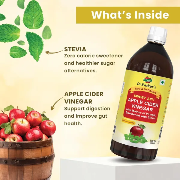Dr._Patkar’s_Sweet_ACV_Apple_Cider_Vinegar_Mother_Naturally_Sweetened_with_Stevia_|_–_Raw_&_Unfiltered_|__Sugar-Free_Wellness_Drink
