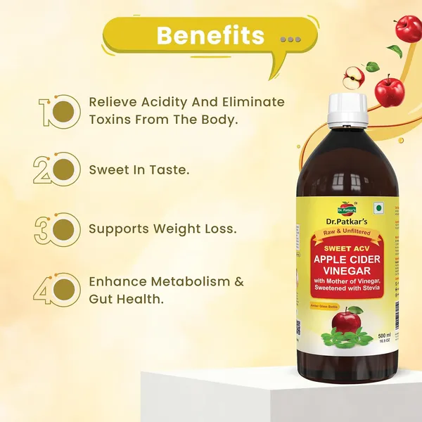 Dr._Patkar’s_Sweet_ACV_Apple_Cider_Vinegar_Mother_Naturally_Sweetened_with_Stevia_|_–_Raw_&_Unfiltered_|__Sugar-Free_Wellness_Drink