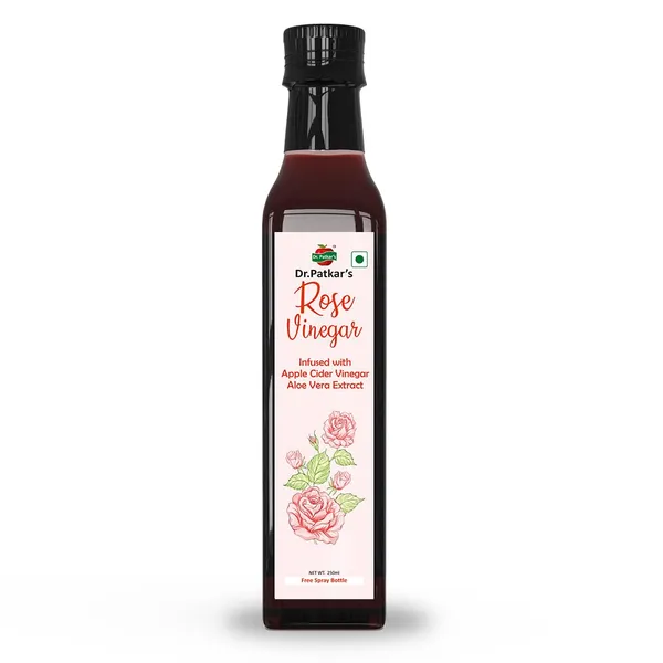 Dr.Patkar'S_Rose_Vinegar_With_Apple_Cider_Vinegar_Aloe_Vera_Natural_Skin_Toner_Hydrating_Cooling_Anti_Acne_Formula_For_Glowing_Skin_Hair_Immunity_With_The_Mother_250Ml