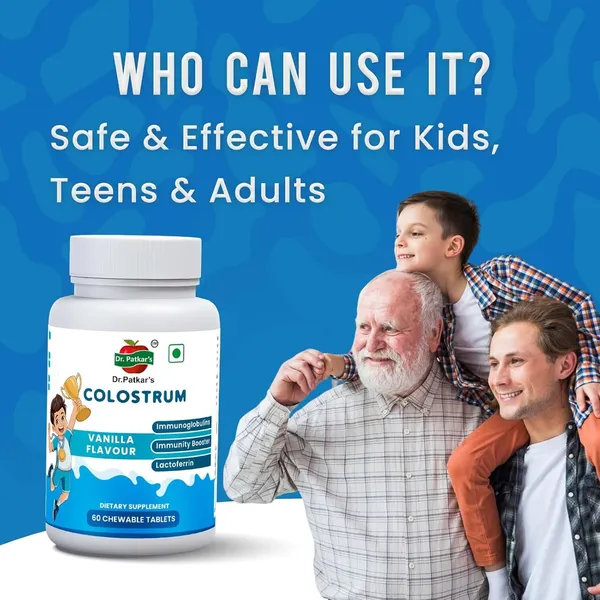 Dr.Patkar's_Colostrum_Chewable_Tablets_500Mg_High_Igg_For_Immunity_Gut_Health_Daily_Wellness_Supplement_For_Kids_Adults_Great_Vanilla_Flavor_60_Tablets