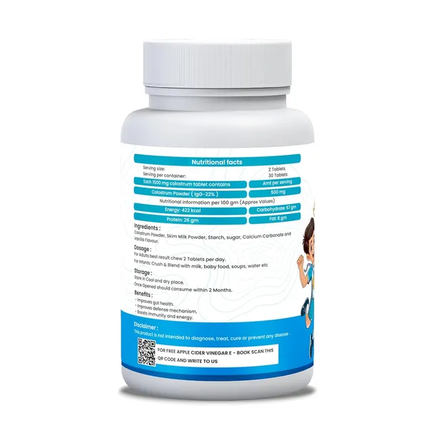 Dr.Patkar's_Colostrum_Chewable_Tablets_500Mg_High_Igg_For_Immunity_Gut_Health_Daily_Wellness_Supplement_For_Kids_Adults_Great_Vanilla_Flavor_60_Tablets